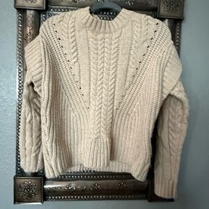 Jamison Cozy Cream Cable Knit Sweater